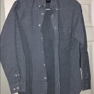 Medium GAP navy and white button down